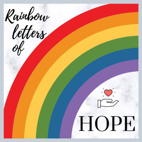 LH Rainbow letters logo